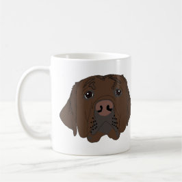 Chocolate Labrador på Mugg