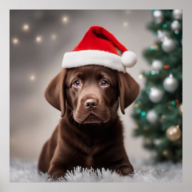 Chocolate Labrador Poster (Framsidan)