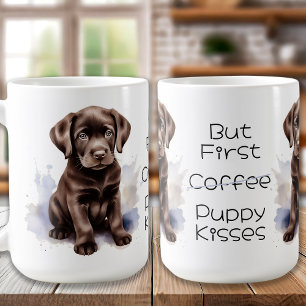 Chocolate Labrador Puppy Kaffemugg