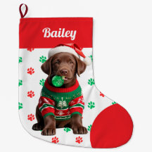 Chocolate Labrador Puppy Sweater Personlig
