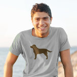 Chocolate Labrador Retriever Brown Lab Silhouette Tröja<br><div class="desc">Den här silhuettskjortan av typen choklad Labrador Retriever finns i en mängd t-shirt stilar för manar,  kvinnor,  barn och spädbarn. En coola för Chocolate Lab älskare för alla tillfälle. Kolla in Jenns Doodle World om du vill ha fler hund aveln T,  inklusive svarta och gult Labrador Retrievers.</div>