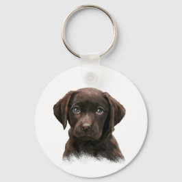 Chocolate Labrador Retriever Brown Nyckelring