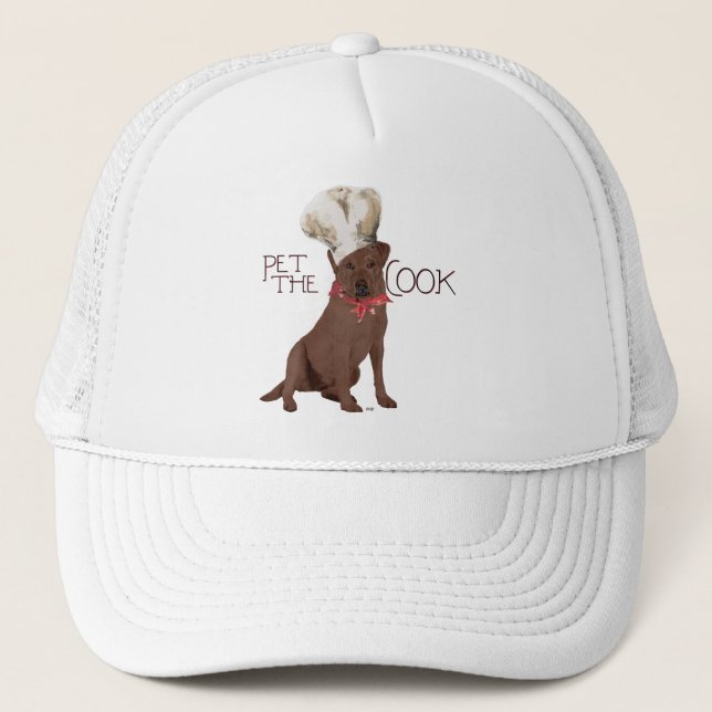 Chocolate Labrador Retriever Chef Keps (Framsida)