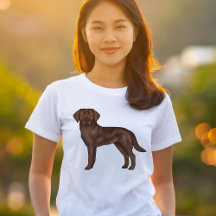 Chocolate Labrador Retriever Cute Hund Illustratio