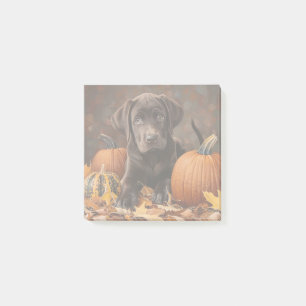 Chocolate Labrador Retriever Höst Post-it Block
