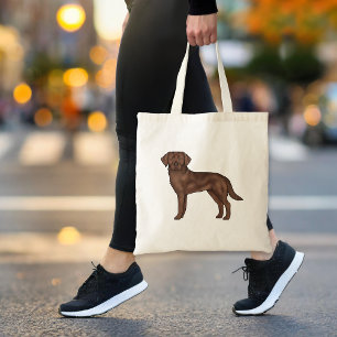 Chocolate Labrador Retriever Hund Brown Hund Art Tygkasse