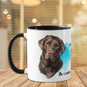 Chocolate Labrador Retriever Hund Loyal Friend Mugg