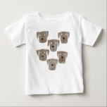 Chocolate Labrador Retriever Hund T Shirt<br><div class="desc">Beklagligt lilla choklad Labrador Retriever Hundar-färgmålning för att få dig att le.</div>
