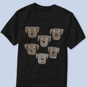 Chocolate Labrador Retriever Hund Watercolor T Shirt