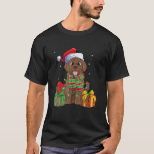 Chocolate Labrador Retriever jul Julafton Puppy T Shirt
