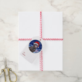 Chocolate Labrador Retriever jul Presentetikett