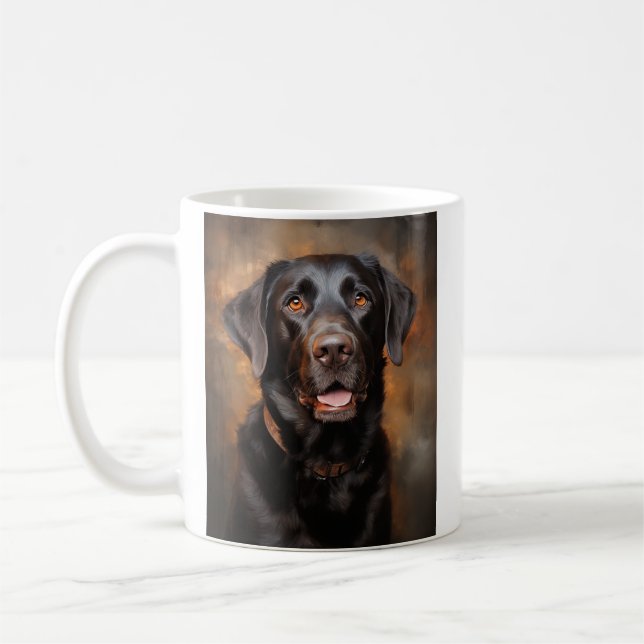 Chocolate Labrador Retriever Kaffemugg (Vänster)