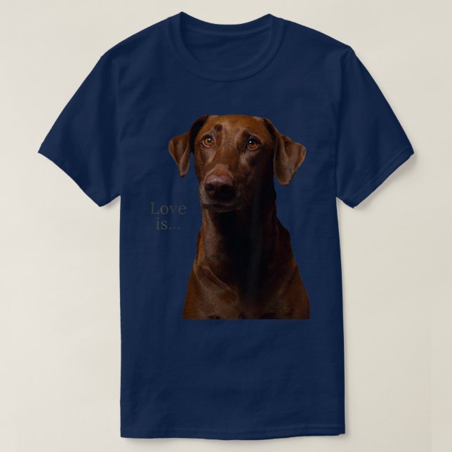 Chocolate Labrador Retriever  Lab Tee Dog Mom Dad  (Design framsida)