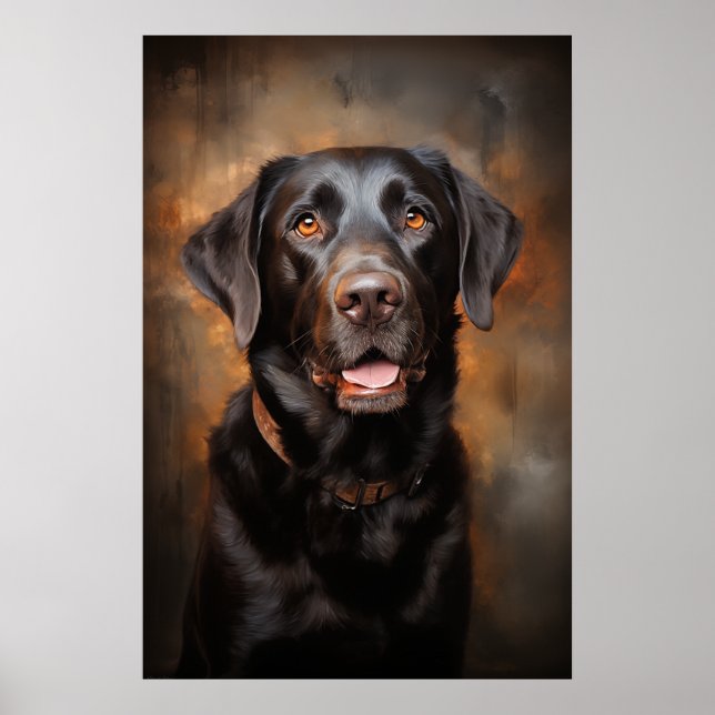 Chocolate Labrador Retriever Poster (Framsidan)