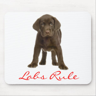 Chocolate Labrador Retriever Puppy Hund Mousepad Musmatta
