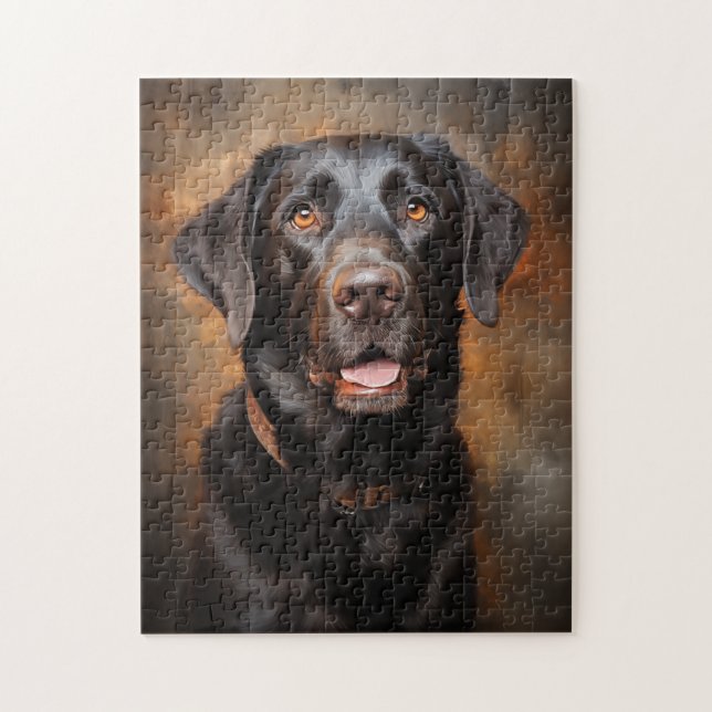 Chocolate Labrador Retriever Pussel (Vertikal)