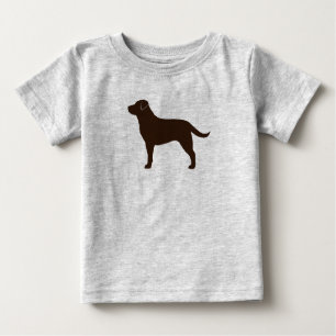 Chocolate Labrador Retriever Silhouette Brown Hund T Shirt