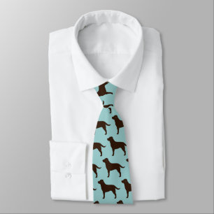 Chocolate Labrador Retriever Silhouettes Mönster Slips