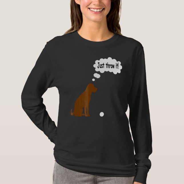 Chocolate Labrador Retriever T Lab Hund Shirt (Framsida)