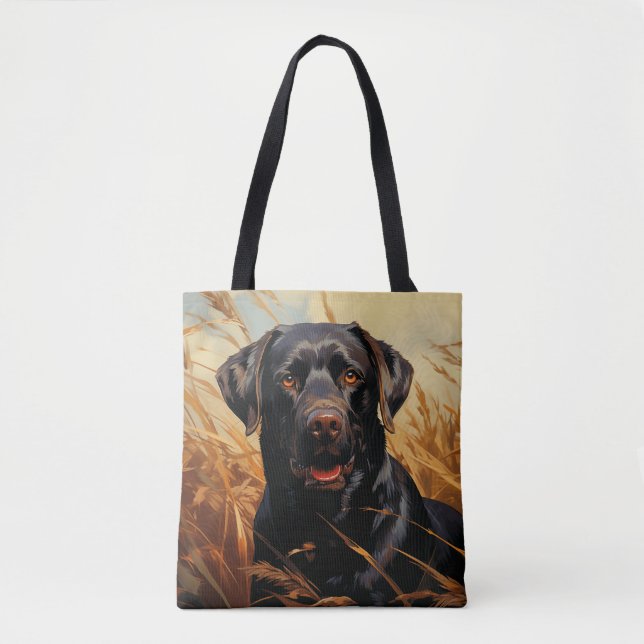 Chocolate Labrador Retriever Tygkasse (Framsida)