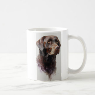 Chocolate labrador retriever watercolor kaffemugg