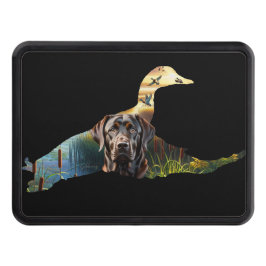 Chocolate Labrador Trailer Hitch Cover, Anka Hitch Dragkroksskydd