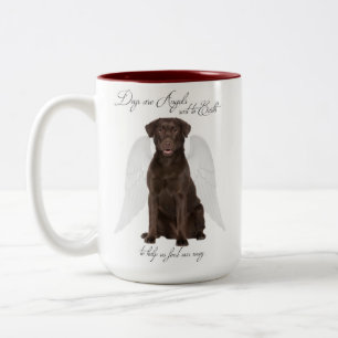 Chocolate Labs är Änglar Mugg