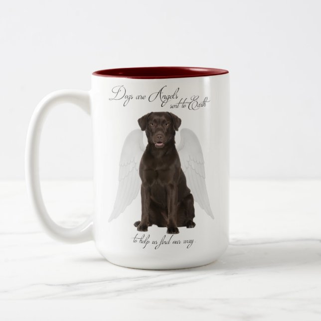 Chocolate Labs är Änglar Mugg (Vänster)