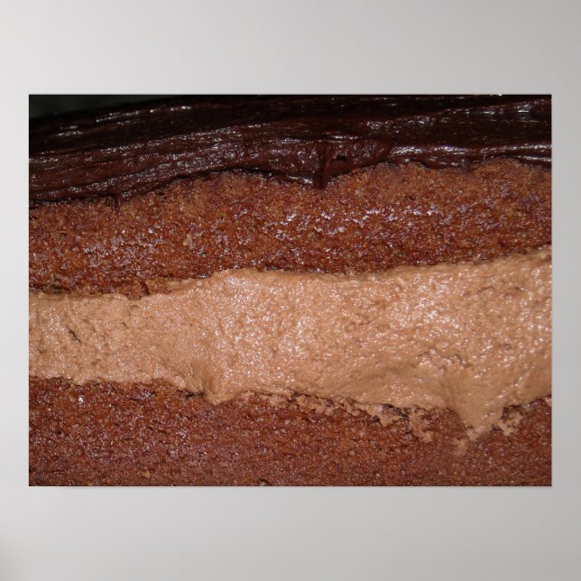 Chocolate Lagrar Cake Photo Poster (Framsidan)