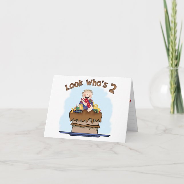 Chocolate Lera 2:a födelsedag Inbjudan till fyllni (Framsida)