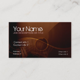 Chocolate Ljud Affärskort Visitkort