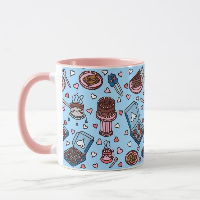 Chocolate lover cute mugg (Vänster)