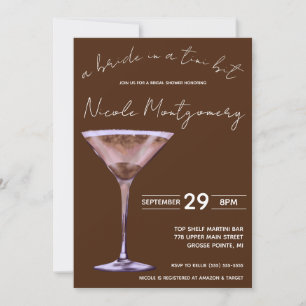 Chocolate Martini, Bride in a Tini Bit, Möhippa Inbjudningar