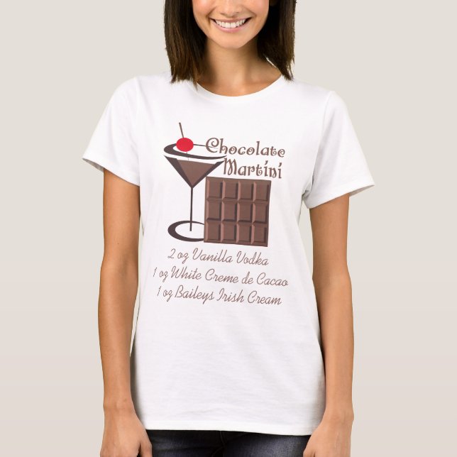 Chocolate Martini T Shirt (Framsida)