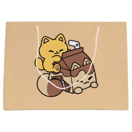 Chocolate Milk Sipping on Bliss – Kawaii Cat Food 