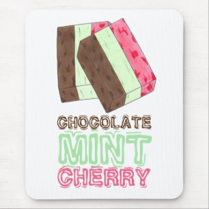 Chocolate Mint Cherry Spumoni Ice Cream Gelato Musmatta