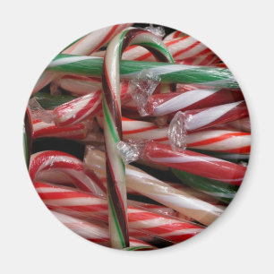 Chocolate Mint-Polkagrisar Helgdag Festive Magnet
