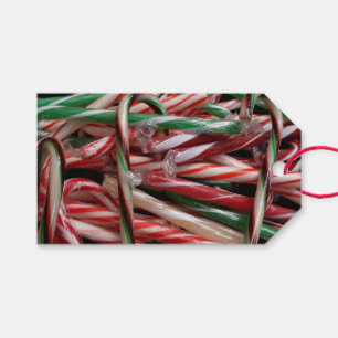 Chocolate Mint-Polkagrisar Helgdag Festive Presentetikett
