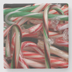 Chocolate Mint-Polkagrisar Helgdag Festive Stenunderlägg