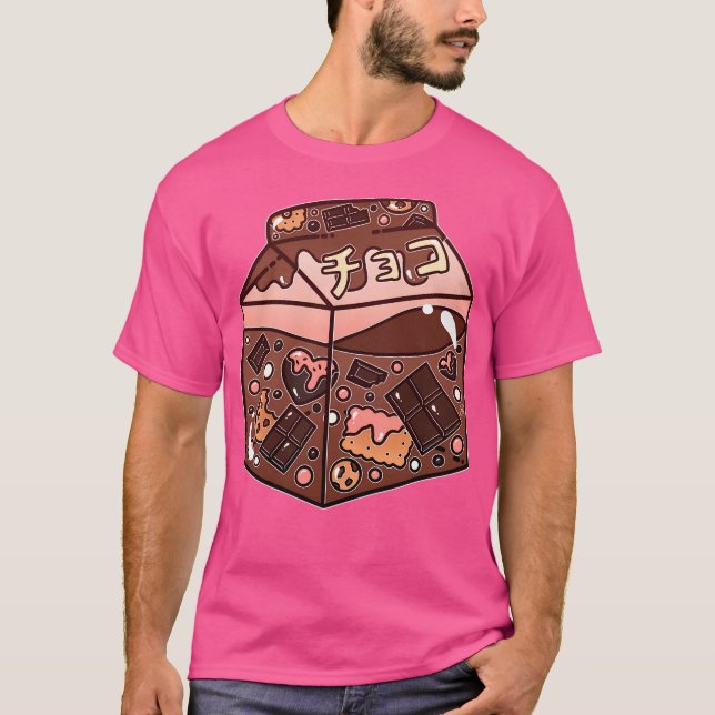 Chocolate Mjölk Carton T Shirt (Framsida)
