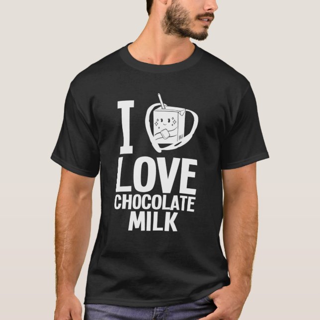 Chocolate Mjölk Choco Milkskakakskakrocka T Shirt (Framsida)