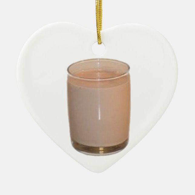 Chocolate Mjölk Julgransprydnad Keramik (Framsidan)