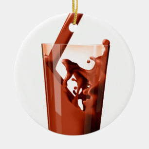Chocolate Mjölk Julgransprydnad Keramik