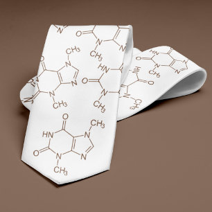 Chocolate Molecule Chemistry Älskare Slips