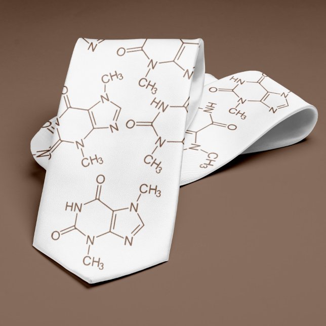 Chocolate Molecule Chemistry Älskare Slips (Skapare uppladdad)