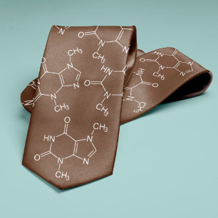 Chocolate Molecule Chemistry Älskare Slips