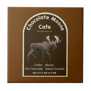 Chocolate Moose Cafe Kakelplatta