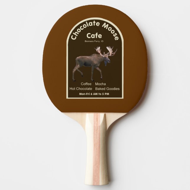 Chocolate Moose Cafe Pingisracket (Framsidan)
