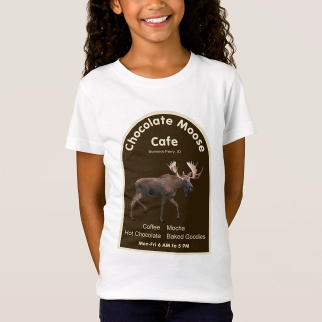 Chocolate Moose Cafe T Shirt (Framsida)