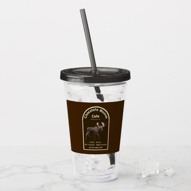 Chocolate Moose Cafe Take Away Mugg (Framsida Ice)